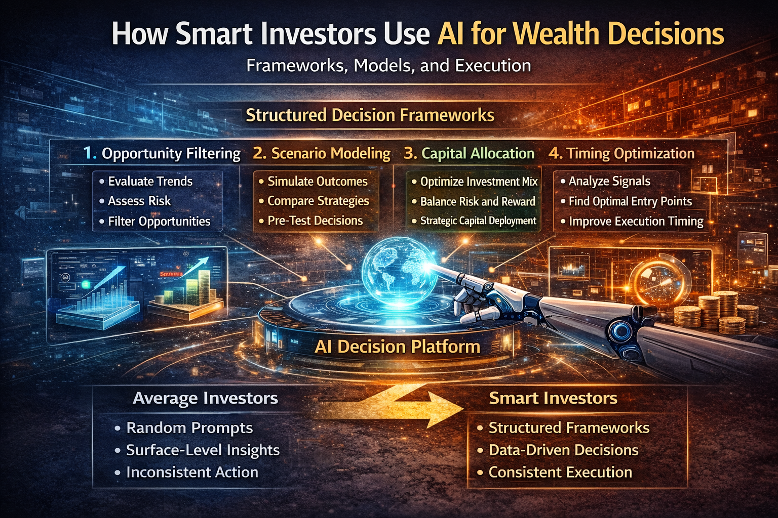 How Smart Investors Use AI for Wealth Decisions (Frameworks, Models, and Execution)