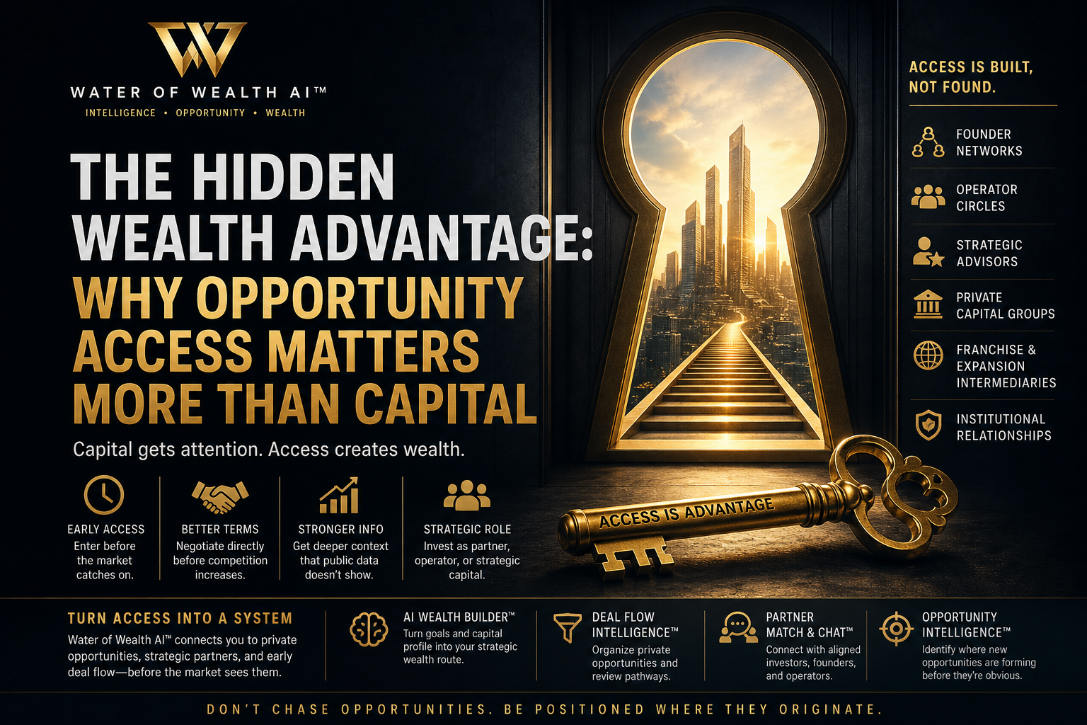 The Hidden Wealth Advantage: Why Opportunity Access Matters More Than Capital